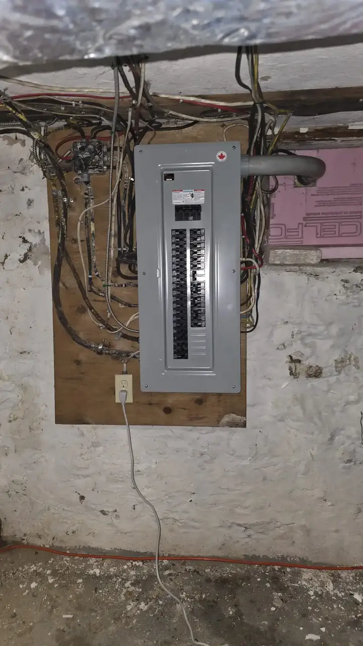 a home with a new eltrical panel upgrade