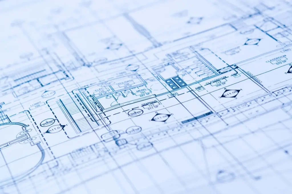 a technical drawing of blueprints